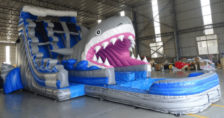 19' Hybrid Shark Water Slide Dual Lane Racer